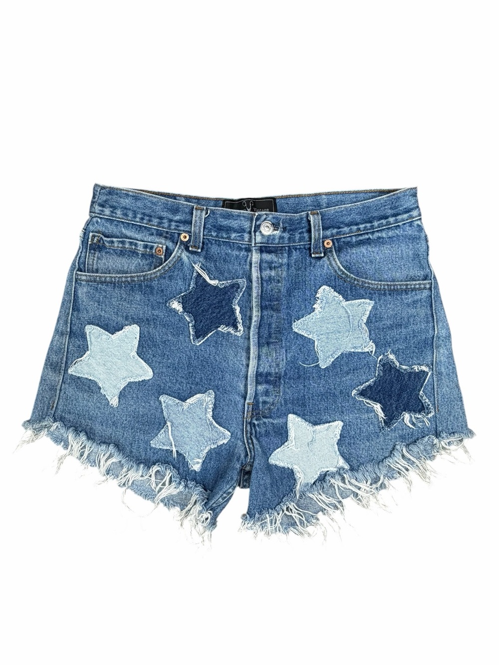 American Vintage Star Patch Denim Shorts – Size 30